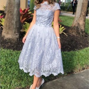 Chi Chi London Premium Lace Midi Dress